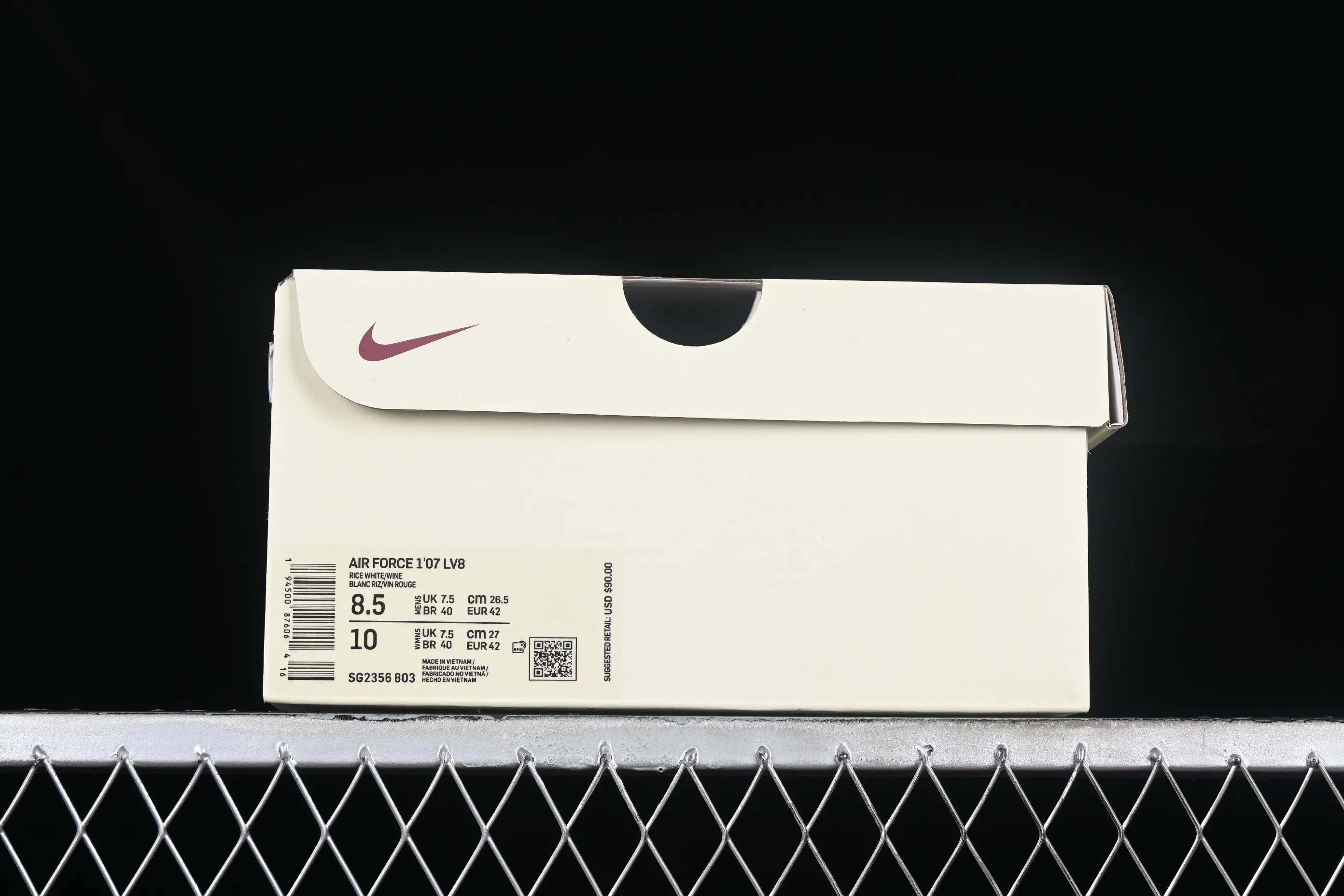 All categories Nk Air Force 1 Air Force series Nk Air Force 1 Mid Air Force mid-top Nk Air Force 1'07 Mid burgundy pearlescent small hook Air Force One mid-top casual sneakers SG2356-803